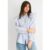 Stripe Frill Cotton Shirt