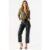 Golden Metallic Plisse Wrap Front Bodysuit