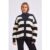 Stripe Oversized Button Through Cardigan