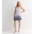 Cream Chiffon Wrap Belted Dress