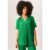 Green Plisse Short Sleeve Oversized Shirt