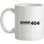 ERROR 404 interest in your problem not found mug.