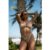 Tan Textured Stripe Bikini Bottom