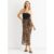 Brown Animal print Multiwear Beach Sarong