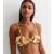 Multi Tropical Palm Bandeau Top