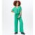 Green V neck Oversized Top