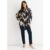 Navy Aztec Print Oversized Shirt
