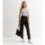 Black Belt Detail Tapered Trousers