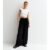 Black Elasticated Waist Plisse Wide Leg Trouser