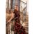 Black Floral Lace Trim Detail Midi Dress