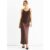 Chocolate Sequin V Neck Cami Top