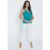 Green Plain Strappy Cami Top
