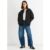 Black Padded Oversized Bomber Jacket