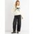 Cream Contrast Bow pattern Oversized Jumper