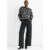 Black Animal Pattern loose Fit Knit Jumper