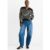 Black Recycle Stripe V Neck Collar Knit Jumper
