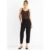 Black Ankle Grazer Cigarette Tailoring Trousers