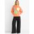 Orange Floral Crochet Chunky Knit Oversized Jumper