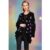 Lauren Moshi Isla Ombre Stars Wrap Cardigan Size: One Size Colour: Black