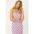 Frankies Bikinis Hope Strapless Terry Dress in Pink Daisy Size: L Colour: Pink