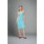 House of Sunny Canopy Knit Midi Dress Colour: Blue Size: 6