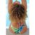 Bitching & Junkfood ZENDAYA Bikini Bottom Blue & Yellow Tie Dye Size: S Colour: Yellow