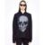Lauren Moshi Corbin Heart Eye Skull Pullover Size: M Colour: Black