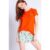 PJ Salvage Sweet Dreams Playful Print T-Shirt Size: S Colour: Red