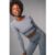 Electric & Rose Kennedy Rib Crop Top Size: L Colour: Blue