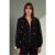 Lauren Moshi Lachelle Neon Stud Elements Zipper Hoodie Size: XL Colour: Black