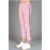 Sundry Glitter Stripe Roll Up Chino Trousers Size: 28″ Colour: Pink