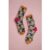 Sock Candy Teddy Bear Ruffle Black Sheer Crew Sock Size: One Size Colour: Multi