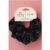 Kitsch & Mickey and Minnie Recycled Black Fabric Rhinestone Scrunchie Colour: Cream