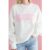Brunette The Label “Blonde” Varsity Hair Colour Not Your Boyfriend’s Crew Sweater Colour: Pink Size: M/L