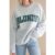 Brunette The Label “Blonde” Varsity Grey Not Your Boyfriend’s Crew Sweater Colour: Grey Size: L/XL