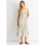 Stripe Cotton Bardot Smock Midi Dress
