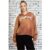 Daisy Street Problem V Neck Hoodie Colour: Brown Size: 8