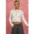Daisy Street Double Layered Top with Embroidery Size: 6 Colour: Cream