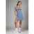 Daisy Street Devore Mesh Mini Dress Colour: Blue Size: UK 12