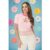 Smak Parlour Pink & Rainbow Flower Cutout Sweater Colour: Pink Size: XS/S