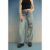 The Ragged Priest Dirty Wash Distressed Release Stud Jeans Size: 26″ Colour: Blue