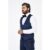 Marc Darcy Simon Navy Velvet Jacquard Waistcoat