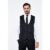 Marc Darcy Simon Black Velvet Jacquard Waistcoat