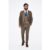 Marc Darcy Ted Tan Tweed Check Three piece Suit