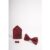 Wine paisley Bow Tie Set-Bow tie, pocket square, Cufflinks.