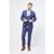 Drake – Navy Check Three Piece Suit