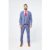 Drake – Sky Blue Check Three Piece Suit