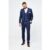 Caridi Navy Check Three Piece Suit