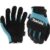 Makita Durahide Leather Palm Performance Gloves Black / Blue XL Pack of 1