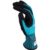 Makita FitKnit Cut Level 1 Nitrile Coated Dipped Gloves Black / Blue XL Pack of 1